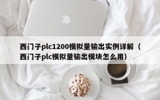 西門子plc1200模擬量輸出實例詳解（西門子plc模擬量輸出模塊怎么用）