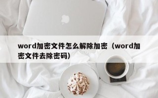 word加密文件怎么解除加密（word加密文件去除密碼）