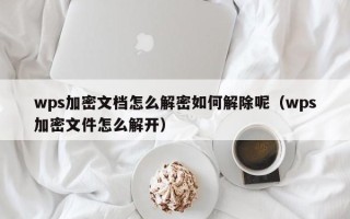 wps加密文檔怎么解密如何解除呢（wps加密文件怎么解開）