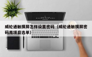 威綸通觸摸屏怎樣設置密碼（威綸通觸摸屏密碼用項目選單）