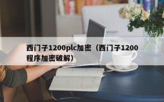 西門子1200plc加密（西門子1200程序加密破解）