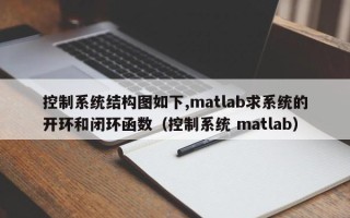 控制系統結構圖如下,matlab求系統的開環和閉環函數（控制系統 matlab）