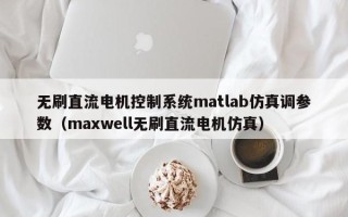 無(wú)刷直流電機(jī)控制系統(tǒng)matlab仿真調(diào)參數(shù)（maxwell無(wú)刷直流電機(jī)仿真）
