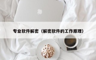 專業軟件解密（解密軟件的工作原理）