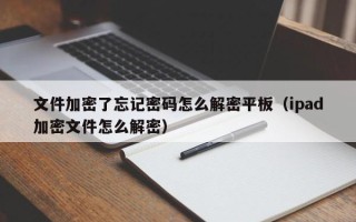 文件加密了忘記密碼怎么解密平板（ipad加密文件怎么解密）