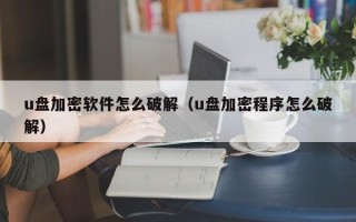 u盤加密軟件怎么破解（u盤加密程序怎么破解）