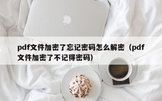 pdf文件加密了忘記密碼怎么解密（pdf文件加密了不記得密碼）