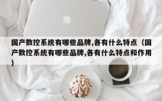 國產數控系統有哪些品牌,各有什么特點（國產數控系統有哪些品牌,各有什么特點和作用）
