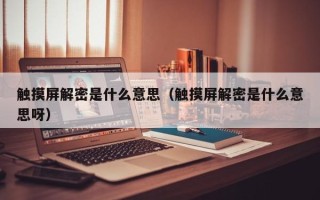觸摸屏解密是什么意思（觸摸屏解密是什么意思呀）