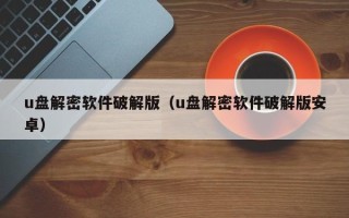 u盤解密軟件破解版（u盤解密軟件破解版安卓）