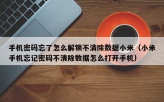 手機(jī)密碼忘了怎么解鎖不清除數(shù)據(jù)小米（小米手機(jī)忘記密碼不清除數(shù)據(jù)怎么打開手機(jī)）