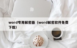 word專用解密器（word解密軟件免費(fèi)下載）