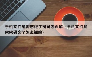 手機文件加密忘記了密碼怎么解（手機文件加密密碼忘了怎么解除）