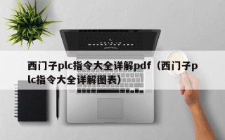 西門子plc指令大全詳解pdf（西門子plc指令大全詳解圖表）