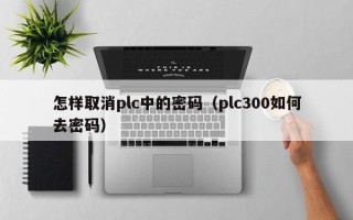怎樣取消plc中的密碼（plc300如何去密碼）