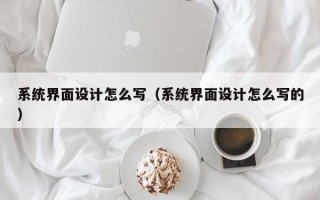 系統界面設計怎么寫（系統界面設計怎么寫的）