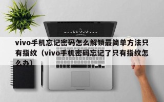 vivo手機(jī)忘記密碼怎么解鎖最簡(jiǎn)單方法只有指紋（vivo手機(jī)密碼忘記了只有指紋怎么辦）