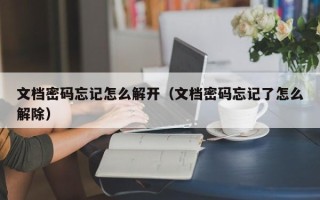 文檔密碼忘記怎么解開（文檔密碼忘記了怎么解除）