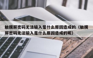 觸摸屏密碼無法輸入是什么原因造成的（觸摸屏密碼無法輸入是什么原因造成的呢）