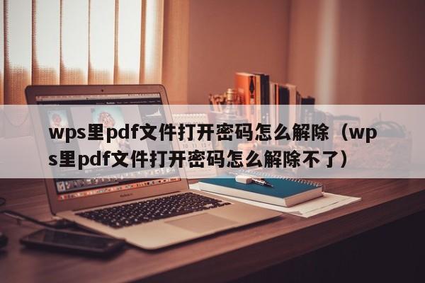 wps里pdf文件打開密碼怎么解除（wps里pdf文件打開密碼怎么解除不了）-第1張圖片-晉江速捷自動化科技有限公司