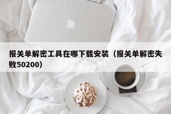 報關單解密工具在哪下載安裝（報關單解密失敗50200）-第1張圖片-晉江速捷自動化科技有限公司